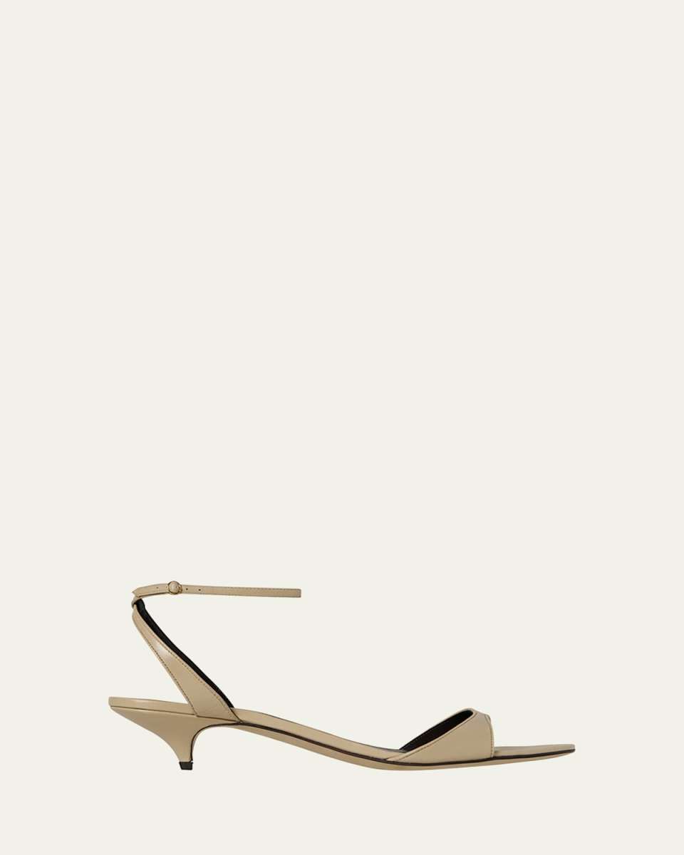 Vika Leather Ankle-Strap Sandals
